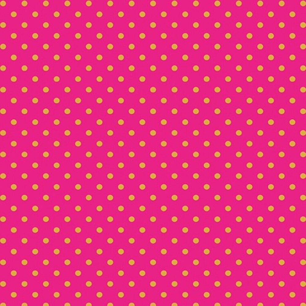BENARTEX PEACE DOT FUCHSIA COTTON FABRIC BY THE YARD, 1 YARD